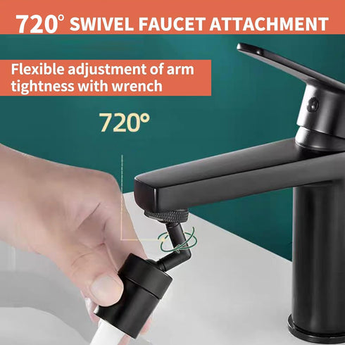 Swivel Faucet Extender, Faucet Extender for Bathroom Sink Kitchen-Aerator-Splash Water Filter Extension, Multifunctional Universal Robotic Arm Rot...