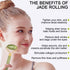 4-pcs Jade Roller & Gua Sha Set, Facial Roller Massager with Gua Sha Scraping Tool, Jade Stone Massager for Anti-aging, Slimming & Firming, Rejuve...