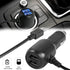 MEIRIYFA Dash Cam Power Cable, Dash Cam Charger Mini USB, QC3.0 Fast Vehicle Car Charger with Dual USB Ports for Various Models of Car DVR, Naviga...