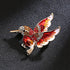 Acxico 3Pcs Fashion Color Enamel Hummingbird Alloy brooches Women Party Skirt Clothing Accessories Brooch Bird...