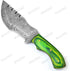 Tracker Knife Damascus Knife for Hunting Camping - Damascus Steel Hunting Tracker Knife with Horizontal Carry Sheath - Fixed Blade Survival Bushcr...
