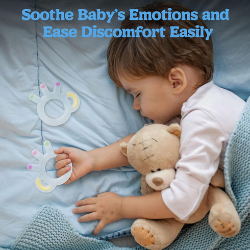Silicone Baby Teether Toys Coolrunner Baby Teething Toys for 3-12 Months, BPA Free Teething Relief Baby Chew Toys, Sensory Teething Teether Toys f...