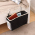 Canvas Bedside Storage Hanging Organizer for Dorm Bunk Bed Rails, Black Container for Tablet, Magazine, and Essentials, 11.81 X 7.48 X 5.11 Inches...