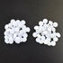 30pcs Ivory Satin Fabric Cloth Covered Buttons with Buttonhole Set for Bridal Wedding Dress Buttons, DIY Sewing Clothing Accessory 12.5m...