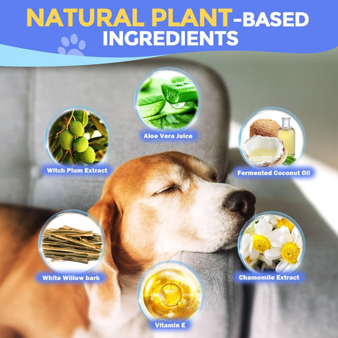 Ear Finger Wipes for Dogs & Cats - Cleaning Earwax & Debris - Relieves Ear Itching & Discomfort - Fresh Aloe Scent - Sooths & Repair, Natural Ingr...