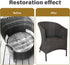 Wicker Repair Material? Flat Synthetic Rattan Weaving Material Plastic Rattan for Knit and Repair Chair Table,Storage Basket,Ect (Coffee Gradient ...