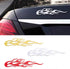 SUPERFINDINGS 6PCS 3 Colors 8x1.9Inch Flame Decals Plastic Flame Car Stickers Decals for Motorcycle Car Window Wall...