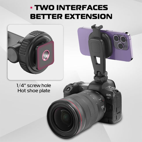 ULANZI Magnetic iPhone Tripod Mount MA23, Magnet Phone Holder Adapter Tripod Attachment Compatible with MagSafe Only for iPhone 12 13 14 Plus Pro ...