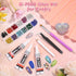 Rhinestones Adhesive Glue for Fabric, 2100Pcs 12 Color Craft Rhinestones Flatback with B7000 Glue Adhesive, Glass Gemstones with Tweezers for Craf...