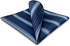 S&W SHLAX&WING Pocket Square for Men Striped Royal Blue Stripes Navy Elegant Business Formal...