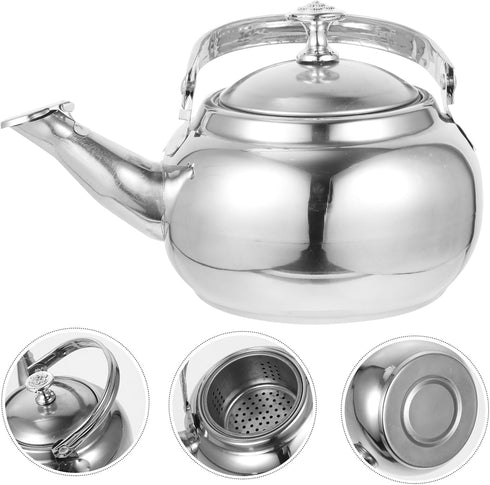 Holibanna Tea Kettle Stovetop Whistling Stainless Steel Water Boiling Kettle for Boiling Hot Water Tea Coffee Classic Teapot Mirror Polished Teake...