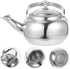Holibanna Tea Kettle Stovetop Whistling Stainless Steel Water Boiling Kettle for Boiling Hot Water Tea Coffee Classic Teapot Mirror Polished Teake...