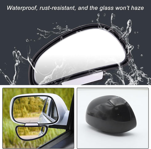 Blind Spot Mirror, Car Rear View Mirrors, Universal Car Auxiliary Mirror, HD True Glass, Adjustable Wide Angle Auxiliary Side Mirror, Left, 1Pcs...
