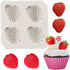 Strawberry Fondant Molds Fruit Chocolate Silicone Molds for Cake Decoration Cupcake Topper Sugar Craft Chocolate Candy Polymer Clay Gum Paste...