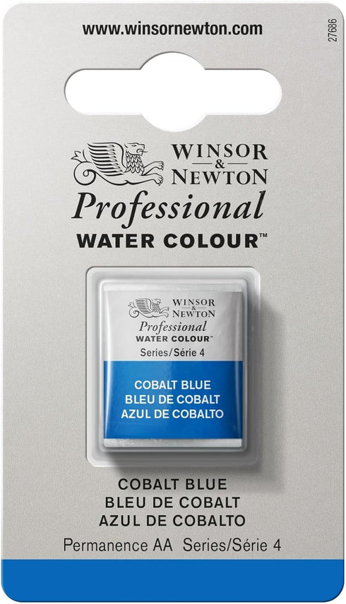 Winsor & Newton Professional Water Colour Paint, Half Pan, Cobalt Blue...