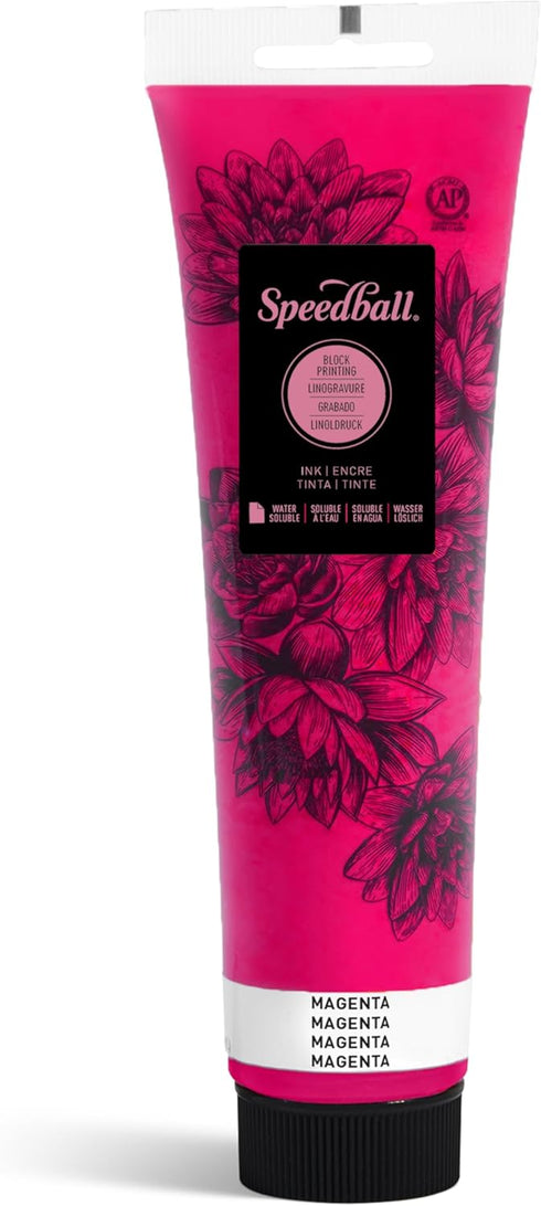 Speedball Water-Soluble Block Printing Ink, 5-Ounce Tube, Magenta...