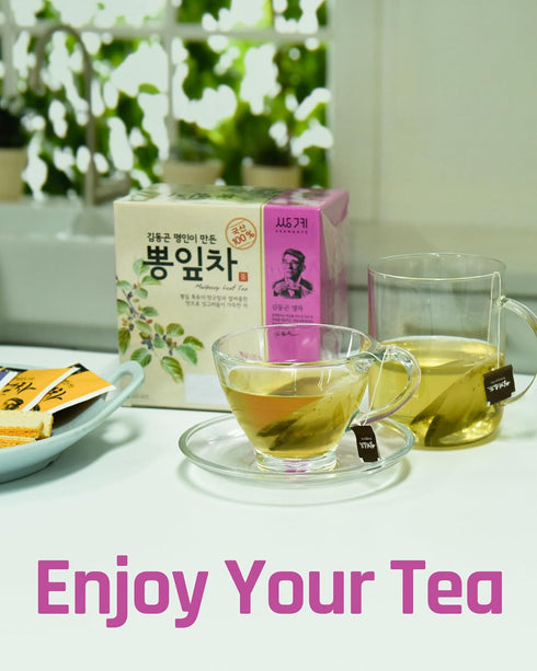 Ssanggye Wild Mulberry Leaves Tea 1.0g X 40 Tea Bags, Premium Korean Herbal Tea Hot Cold Caffeine-free Herb Savory 4 Seasons Great Daily Drink Mad...
