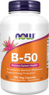 NOW Supplements, Vitamin B-50 mg, Energy Production*, Nervous System Health*, 250 Veg Capsules...