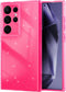 AICase for Samsung Galaxy S24 Ultra Case Glitter, Sparkly Bling Girls Women Girly Sparkle Cute Protective Phone Case for Samsung S24 Ultra, Hot Pi...