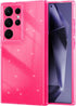 AICase for Samsung Galaxy S24 Ultra Case Glitter, Sparkly Bling Girls Women Girly Sparkle Cute Protective Phone Case for Samsung S24 Ultra, Hot Pi...