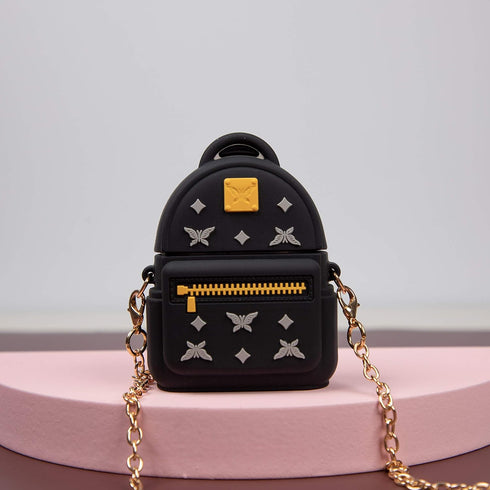 Jowhep Case for AirPod 2/1 Backpack Luxury Design Cute Silicone Cover Fashion Cool Funny Soft Stylish Fun Girly for Air Pods Girls Women Teen Kawa...