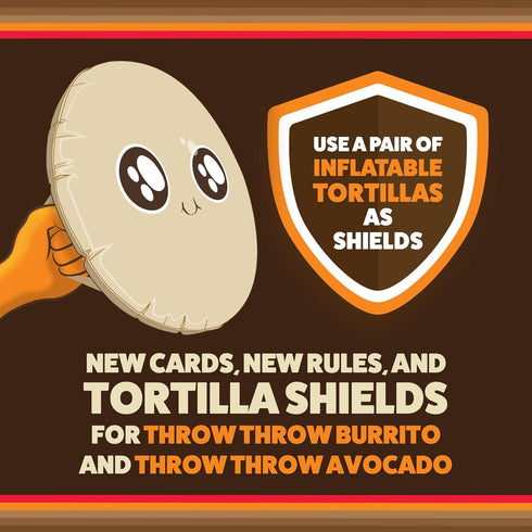 Exploding Kittens Presents Block Block Burrito - Expansion to Throw Throw Burrito & Throw Throw Avocado - Card Games for Adults, Kids & Teens, A D...