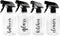 Cornucopia Plastic Cleaning Spray Bottles with Labels (Set of 4); 16oz Refillable Trigger Sprayers w/ 3 Settings and Farmhouse Script Labels...