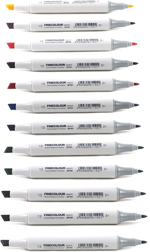 M MAXIMUMCATCH Maxcatch 12 Colors Double Head Fly Tying Marker Pen UV Resistant Tying Material (12 Colors Pen Combo)...