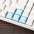 PATIKIL 1U Blank Keycaps, 5 Pack Universal PBT Keyboard Replacement Accessories for MX Mechanical Keyboard, Light Blue...