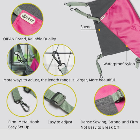 Extra Large Cat Hammock Hanging for Cage,Hanging Cat Bed,Washable Soft Outdoor Cat Mat,Waterproof Cooling Kittens Pad for Cats 26 x 20 inches (XX-...