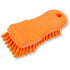 SPARTA Plastic Cutting Board Scrub Brush with Hanging Hole for Washing Cutting Boards, 6 Inches, Orange...