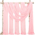 Wedding Arch Draping Fabric,1 Panel 28" x20ft Pink Wedding Arch Drapes for Ceremony Chiffon Fabric Drapes Arbor Drapery Wedding Arch Decorations f...