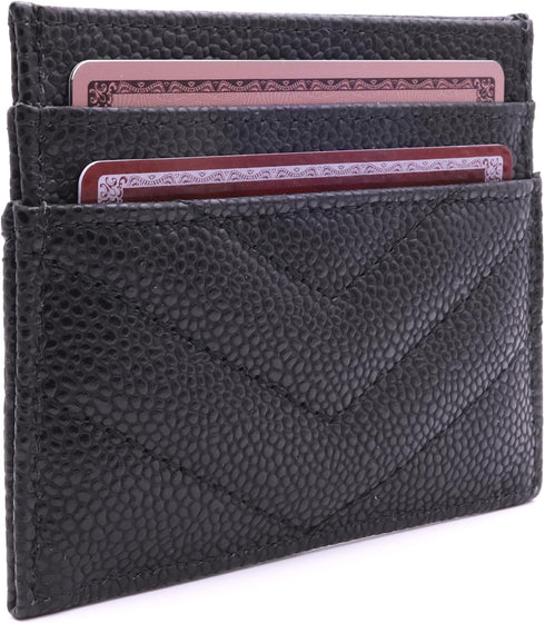 Womens Leather Card Holder Wallet | Slim Luxury Vegan Leather Compact Wallet | Thin Designer Quality Leather Credit Card Minimalist Wallet for Wom...