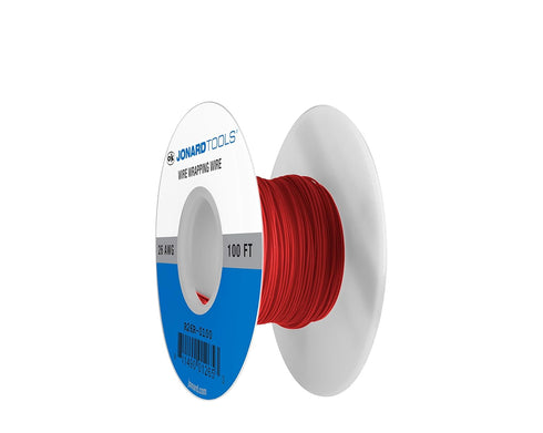 Jonard Tools R26R-0100 Red Insulated Kynar Copper Wire Roll, 26 AWG, 100 ft Length...