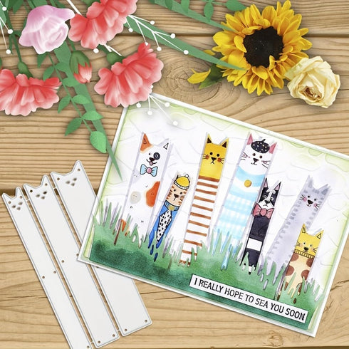Cutting Die for Scrapbooking, 3D Backgrounds Frame New Cutting Dies DIY Album Card Making Decor Paper Craft Metal Die Cuts Party Decorations (Cat ...