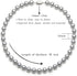 Seashell Pearl Necklace Single-Strand Handmade Beaded Necklaces for Ladies Dainty Faux Pearl Wedding Jewelry for Brides 18”...