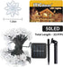 Solar Flower String Lights Outdoor Waterproof 50 LED Upgraded Flower Fairy Light for Garden Fence Patio Yard Christmas Tree Lawn Party (Cool White...
