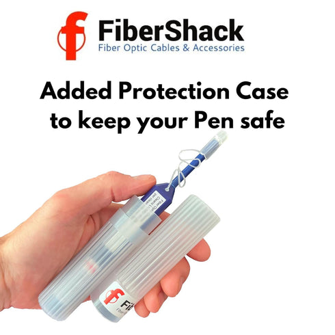 1.25mm LC Fiber Cleaner Pen. 800+ Single Click Fiber Cleaner. LCUPC Optical Connector Cleaner & Endface Cleaning Pen Comes with Damage Protection ...