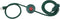 Clear Power 3 Outlet Indoor Extension Cord 16/2 SPT-2 w/Lighted footswitch (9 ft, Green), CP10028...