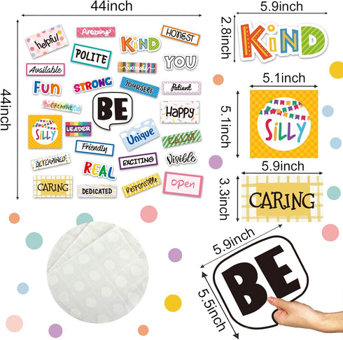 Motivational Classroom Cutouts Inspirational Quotes Classroom Bulletin Board Decorations for School Office Home Wall Art Decoration...