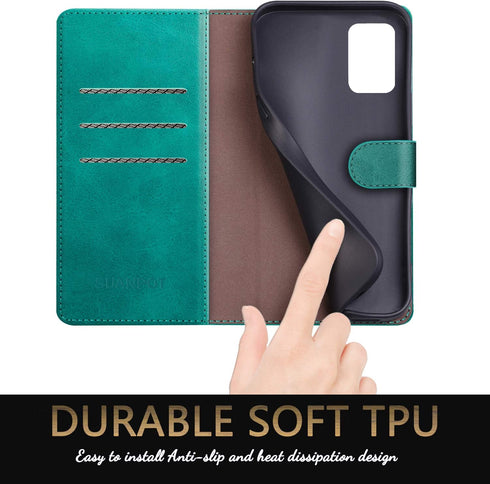 SUANPOT for Samsung Galaxy A71 5G (Non 4G Version) Leather Wallet case with RFID Credit Card Holder Flip Folio Book Phone case Cover for Samsung A...