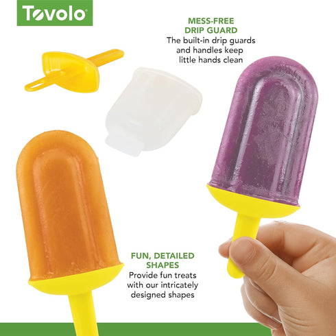 Tovolo Popsicle Molds with Sticks (5-Pack, Classic) - Reusable Ice Pop Molds & Sticks for Homemade Flavored Ice Pops & Frozen Snacks - Popsicle Ma...