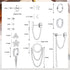 Sanfenly 14 Pairs Studs Earrings and Hoops Set Silver Gold Plated Dangle Chain Earrings Mini Ball CZ Moon Star Flower Studs Huggie Hoop Earring fo...