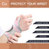 INDEEMAX 2 Pack Copper Wrist Brace Support for Carpal Tunnel, Pain Relief, Arthritis, Tendonitis, Adjustable Wrist Braces Compression Wraps Both H...
