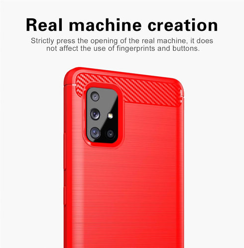 Samsung A71 5G case,Galaxy A71 5G case with HD Screen Protector, Soft TPU Slim Fashion Non-Slip Protective Phone Case Cover for Galaxy A71 5G (Nav...