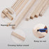 150 Pieces Balsa Wood Sticks Hardwood Square Wooden Craft Dowel Rods Unfinished Balsa Wood Sheets 12 Inch Thin Wood Strips 1/4 Inch 1/8 Inch for C...