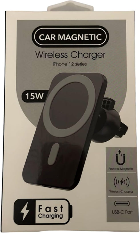 SONA 3 in 1 Magnetic Car Mount Qi Wireless Charger Pad for iPhone 12/12 Pro/Pro Max, 13/13Pro, Pro Max 14/14 Pro, Pro Max, 15/15 Pro, Pro Max Fast...