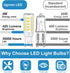G9 LED Bulb, No Flicker 5000K Daylight T4 G9 Bi Pin Base LED Chandelier Small Light Bulbs, 4W (40W Halogen Replacement Bulbs), 360° Beam Angle, No...