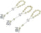 25 Pc Ivory Color Baptism Favors with Angels Mini Rosaries Silver Plated Acrylic Beads/ Recuerditos De Bautismo/ Christening Favors/ Decenarios/ D...