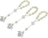 25 Pc Ivory Color Baptism Favors with Angels Mini Rosaries Silver Plated Acrylic Beads/ Recuerditos De Bautismo/ Christening Favors/ Decenarios/ D...